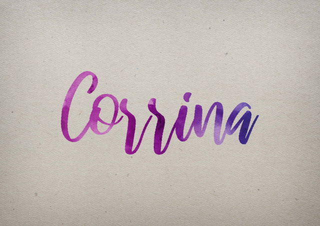 Free photo of Corrina Watercolor Name DP