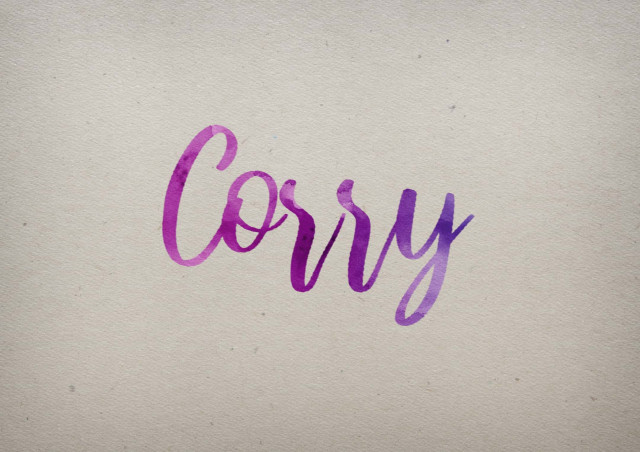 Free photo of Corry Watercolor Name DP