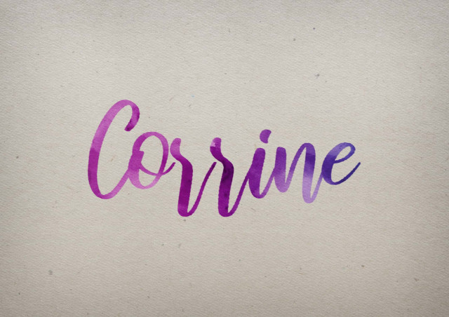 Free photo of Corrine Watercolor Name DP