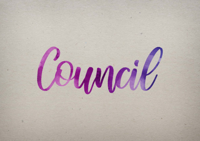 Free photo of Council Watercolor Name DP