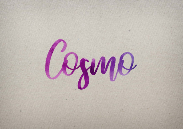 Free photo of Cosmo Watercolor Name DP