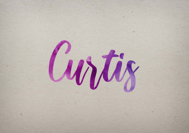 Free photo of Curtis Watercolor Name DP