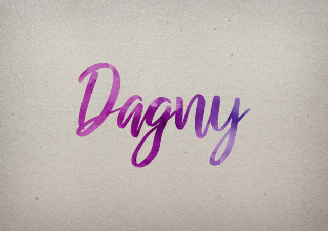 Free photo of Dagny Watercolor Name DP