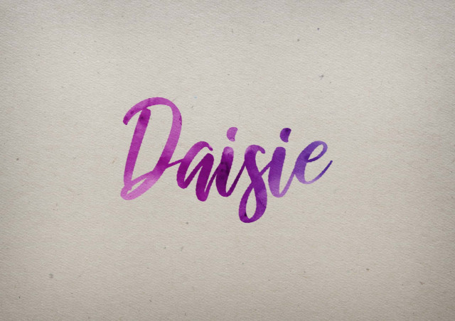 Free photo of Daisie Watercolor Name DP