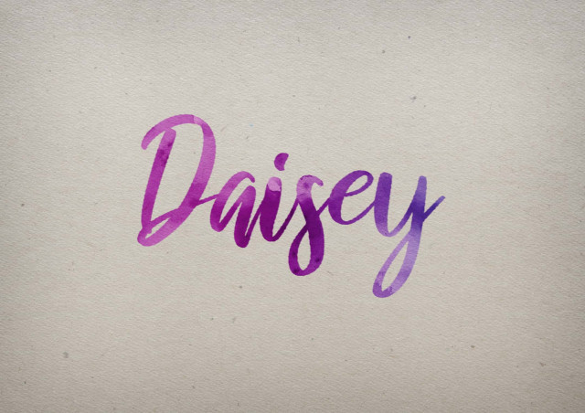 Free photo of Daisey Watercolor Name DP