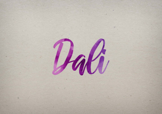 Free photo of Dali Watercolor Name DP
