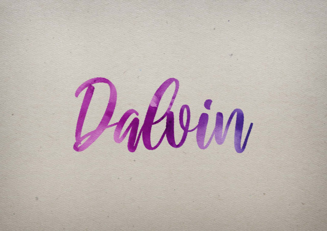 Free photo of Dalvin Watercolor Name DP