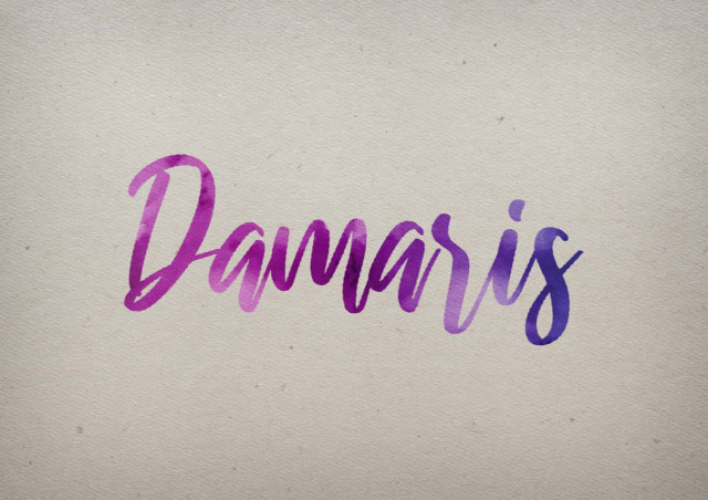 Free photo of Damaris Watercolor Name DP