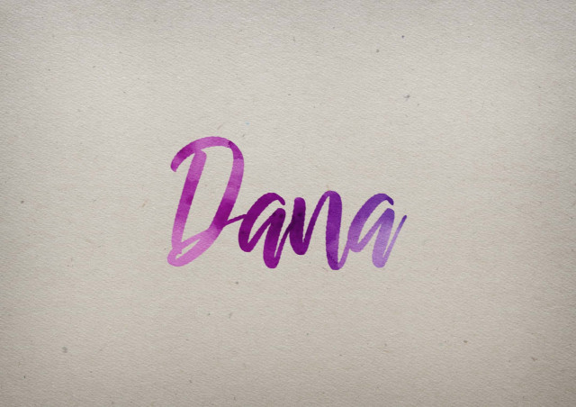 Free photo of Dana Watercolor Name DP