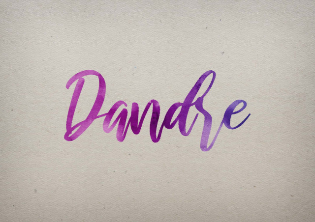 Free photo of Dandre Watercolor Name DP