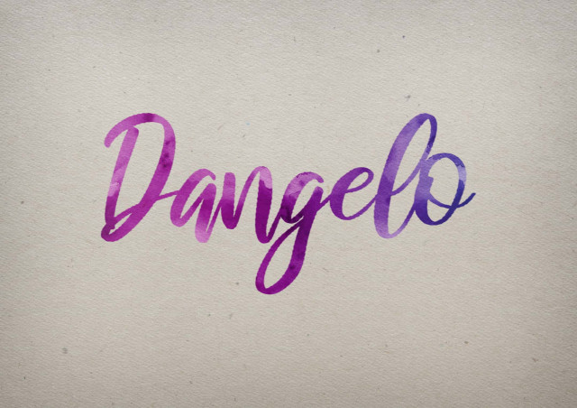 Free photo of Dangelo Watercolor Name DP