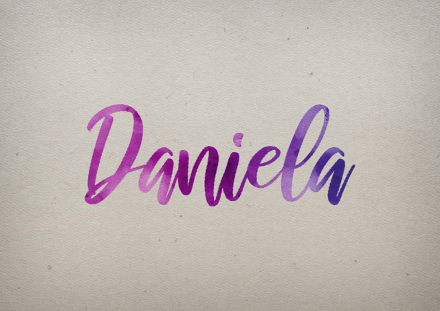 Free photo of Daniela Watercolor Name DP