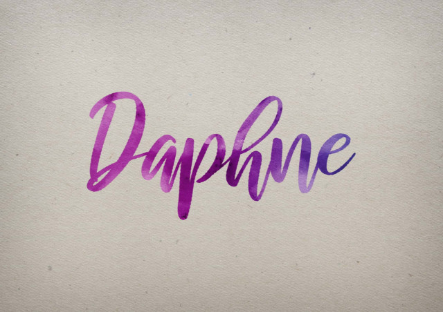 Free photo of Daphne Watercolor Name DP