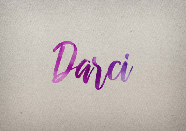 Free photo of Darci Watercolor Name DP