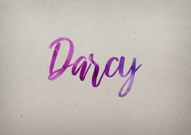 Free photo of Darcy Watercolor Name DP