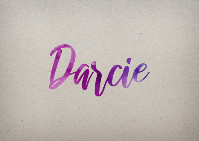 Free photo of Darcie Watercolor Name DP