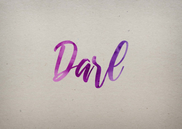 Free photo of Darl Watercolor Name DP