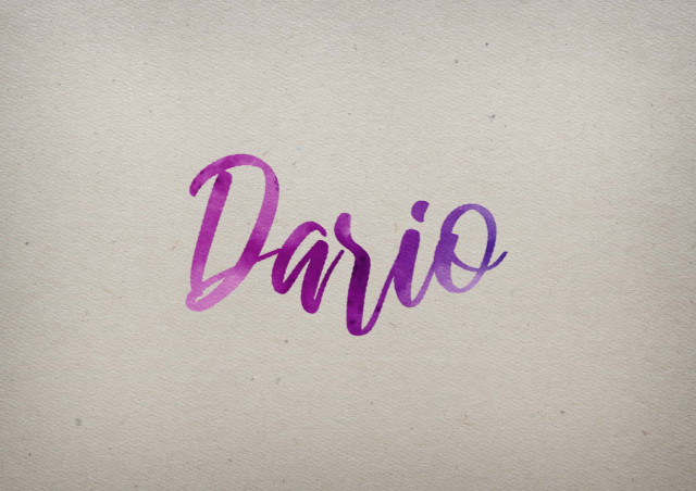 Free photo of Dario Watercolor Name DP