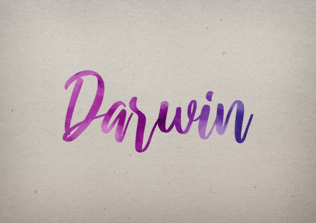 Free photo of Darwin Watercolor Name DP