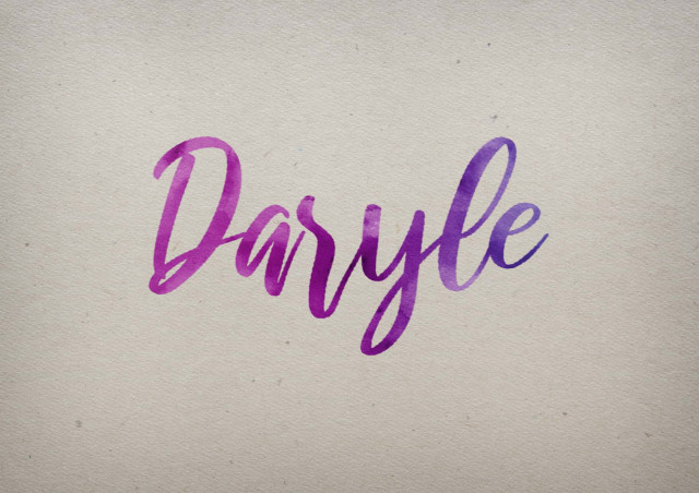 Free photo of Daryle Watercolor Name DP