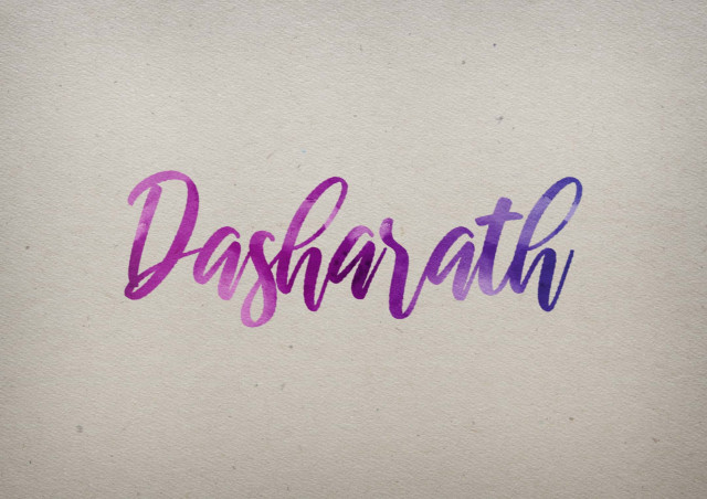 Free photo of Dasharath Watercolor Name DP