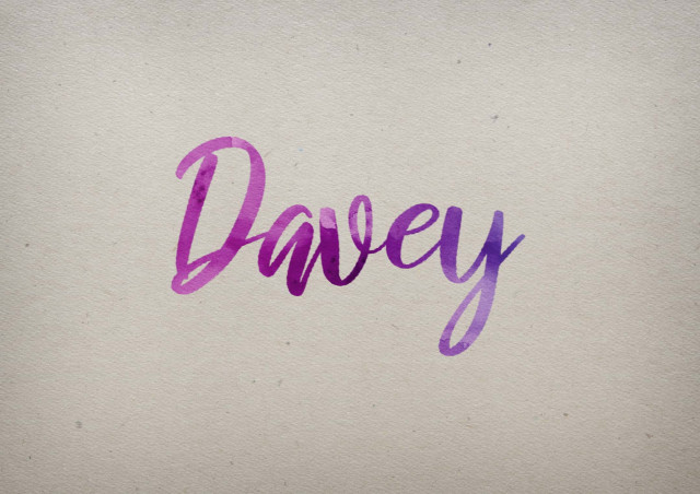 Free photo of Davey Watercolor Name DP