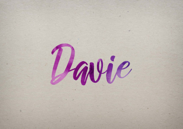 Free photo of Davie Watercolor Name DP