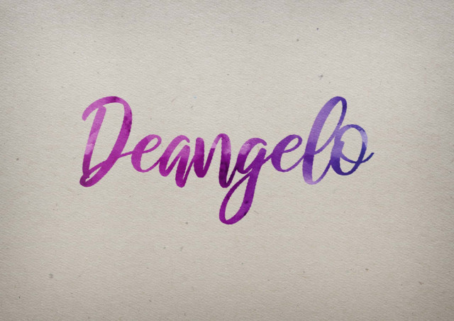 Free photo of Deangelo Watercolor Name DP