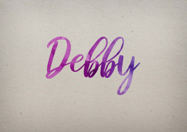 Free photo of Debby Watercolor Name DP