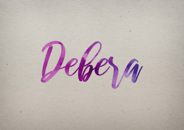 Free photo of Debera Watercolor Name DP