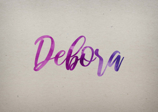 Free photo of Debora Watercolor Name DP