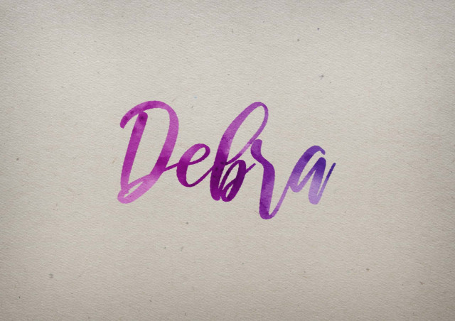 Free photo of Debra Watercolor Name DP