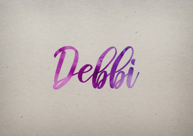 Free photo of Debbi Watercolor Name DP