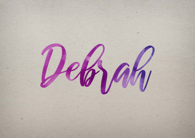 Free photo of Debrah Watercolor Name DP