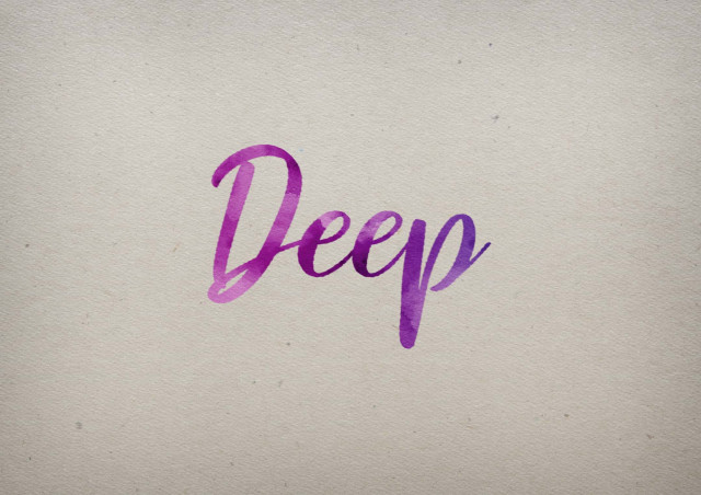 Free photo of Deep Watercolor Name DP