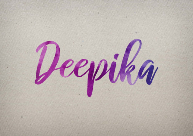 Free photo of Deepika Watercolor Name DP