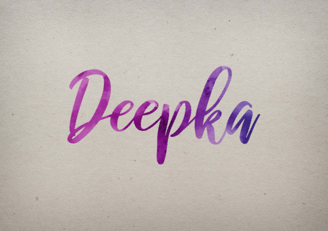 Free photo of Deepka Watercolor Name DP