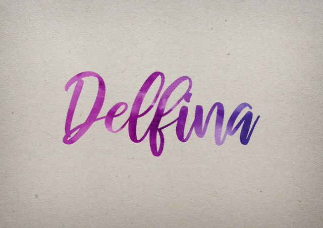 Free photo of Delfina Watercolor Name DP