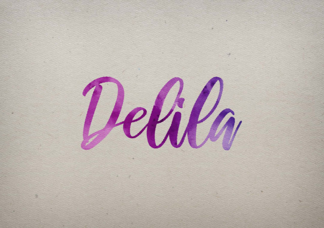 Free photo of Delila Watercolor Name DP