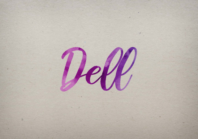 Free photo of Dell Watercolor Name DP