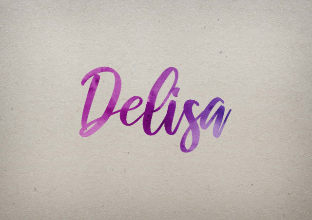 Free photo of Delisa Watercolor Name DP