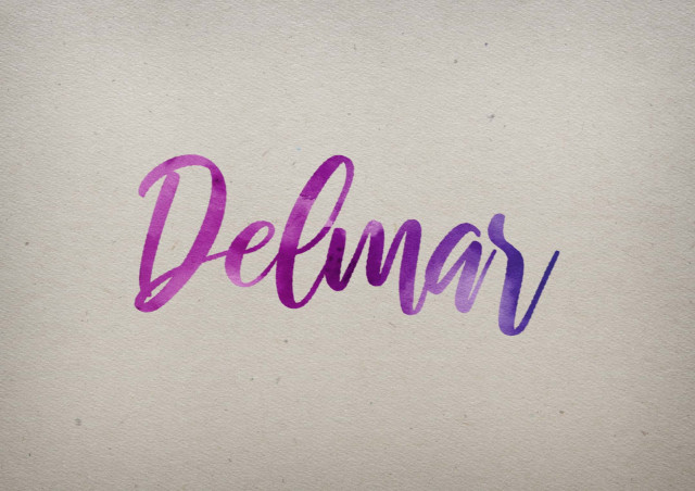 Free photo of Delmar Watercolor Name DP