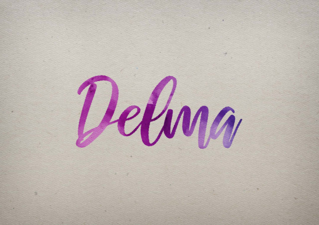 Free photo of Delma Watercolor Name DP