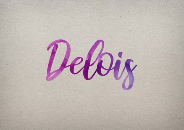 Free photo of Delois Watercolor Name DP