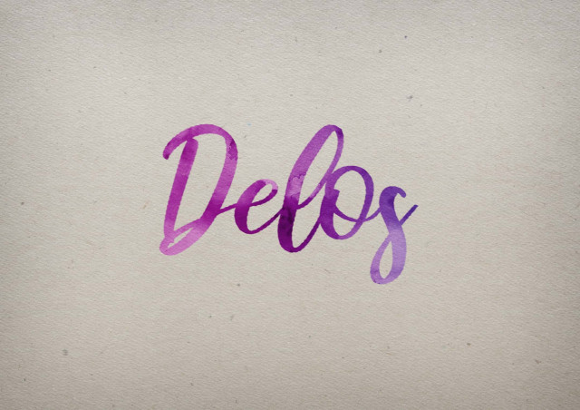 Free photo of Delos Watercolor Name DP