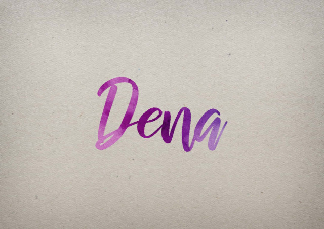 Free photo of Dena Watercolor Name DP