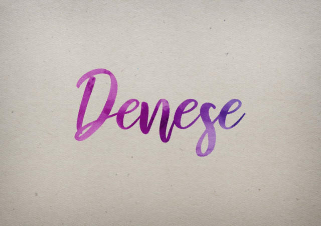 Free photo of Denese Watercolor Name DP