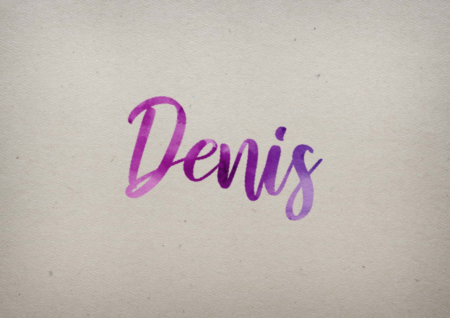 Free photo of Denis Watercolor Name DP