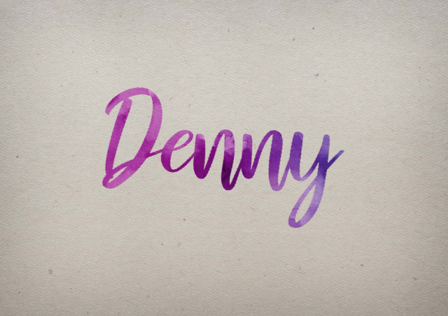 Free photo of Denny Watercolor Name DP