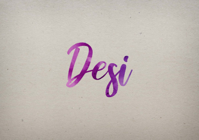 Free photo of Desi Watercolor Name DP